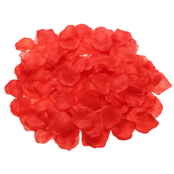 1000 Pcs Pétalos de Flores de Seda Falsos para Bodas, Pétalos de Rosa Artificiales a Granel para Pétalos de Confeti de Boda (Rojo)