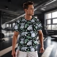 thumbnail image 3 of Wukai Cartoon Koala Bear Print Men's Short-Sleeved Mesh T-Shirt,Quick-Dry Short Sleeve Workout T-Shirt-5X-Large, 3 of 8
