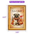 thumbnail image 5 of Hello Fall Pug Scarf Welcome Autumn with Leaves Pumpkins Acrylic Plaque with Wood Photo Frame Box Dog Lover Gifts Light Box - 00011, 5 of 5
