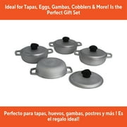 IMUSA 0.5qt Cast Aluminum Mini Caldero 4pc Set