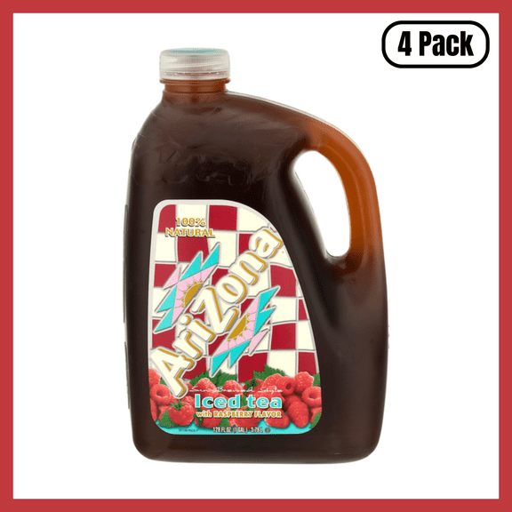 Arizona Sun Brewed Style Iced Tea with Raspberry, 128 fl oz Bottle
