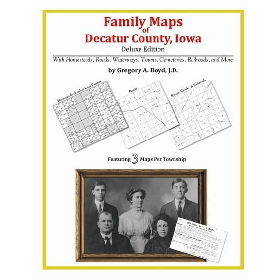 Family Maps of Decatur County, Iowa (Paperback)