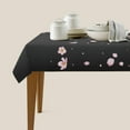 thumbnail image 5 of Washable Tablecloth, Cherry Blossoms Pink Rectangle Table Cover, Spillproof & Wrinkle-Free, for Farmhouse, Kitchen, Dining Room, Picnic Parties, 60 X 84 Inches, 5 of 7