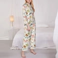 thumbnail image 3 of Fotbe Colorful Bow Knots1 Pattern Long Sleeve Pajama Set for Women,Sleepwear Set,2-piece Loungewear Set,Soft PJs Comfy Nightwear with Pockets -X-Large, 3 of 7