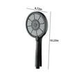 thumbnail image 3 of High-Pressure Handheld Showerhead | 3 Spray Modes | ABS Material | Black/Silver | 10.24x4.72 in | Ideal for Elderly & Kids | Home, Gym, Hotel Use | Easy Install | Multifunctional Shower, 3 of 6