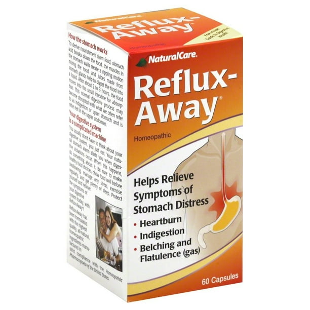NaturalCare RefluxAway Acid Reflux Aid Homeopathic Supplement Support