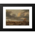 thumbnail image 2 of Jan Porcellis 18x14 Black Modern Framed Museum Art Print Titled - Fishing Boats in Choppy Waters (C. 1630), 2 of 5