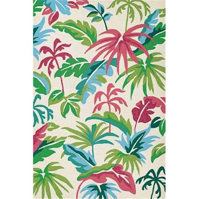 Couristan 35665589020040T 2 ft. x 4 ft. Covington Fiji Rug, Ivory & Multi