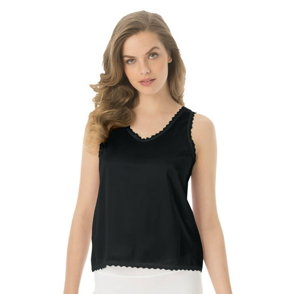Comfort Choice Plus Size Lace-Trim Camisole