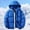 Blue-6, variant on Men's Winter Hooded Warm Padded Jacket plus Size Clothes Mens Winter Coats