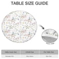 thumbnail image 6 of Pioneer Flower Floral Print Pattern Round Fitted Tablecloth with Elastic Edge,Dining Table Cover Waterproof,Outdoor Round Tablecloth for Camping,Dining,Indoor and Outdoor, 6 of 7