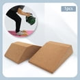 thumbnail image 3 of Cork Squat Wedge Yoga Block, Slant Board, Squat Ramp, Non Slip Lightweight Exercise Brick for Home, Yoga, Gym, Workout, 3 of 8