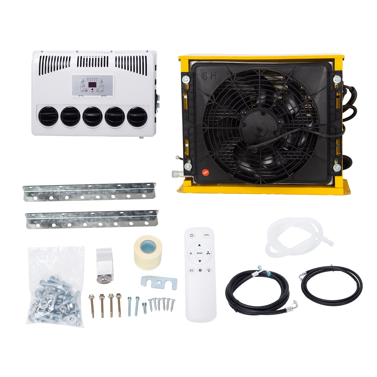 12V Split A/C 12000 BTU Truck Air Conditioner for RV Caravan Trailer Bus
