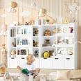thumbnail image 4 of Homfa 6 Cube Toy Storage, Cube Organizer with Sliding Rack, 3 Drawer Kids Bookcase and Bookshelf, White, 4 of 7