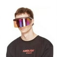 thumbnail image 6 of Sun Protection Anti-Peeping And Anti-Dropping Mask Glasses One-Piece Large-Frame Sunglasses, 6 of 8