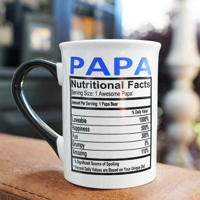 Cottage Creek Papa Mug, Papa Coffee Mug for Papa, 16oz., 6 Multicolored