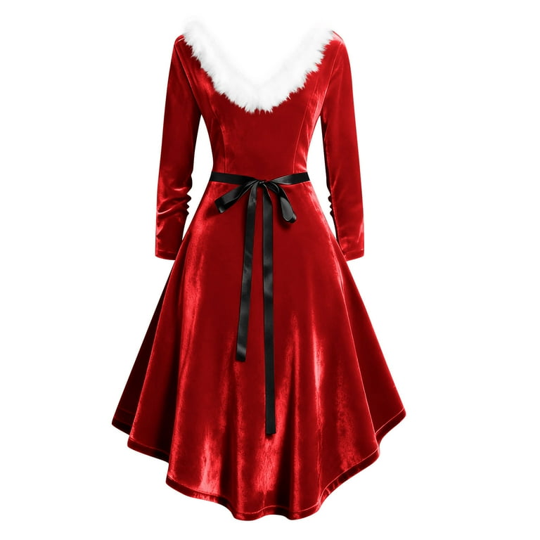 fit and flare velvet dress Tuckernuck Red Velvet Silk Haley Dress Red / 12