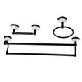 thumbnail image 1 of Victorian Bathroom Accessory Set, Matte Black - 3 Piece, 1 of 1
