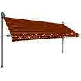 thumbnail image 3 of vidaXL Retractable Awning with Hand Crank and LED Sunshade Shelter for Outdoor, 3 of 78