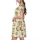 thumbnail image 2 of Disketp Frogs para Vestido de Manga Corta para Mujeres, Vestidos de Verano para Mujeres, Casual y Holgado para la Playa, 2 of 6