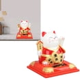 thumbnail image 1 of Solar Waving Cat, Bright Colors, Compact Size, Auto Waving Arm, Versatile Application for Desk, Window, Car Dashboard, 1 of 8