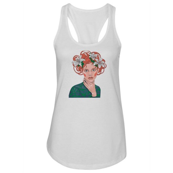 Red-haired Woman Tank Women -Image by Shutterstock, Female XX-Large