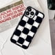 thumbnail image 4 of Estuche protector de material de TPU suave y delgado con patrón geométrico a cuadros de 3 piezas para Apple iPhone 14 Series Zhivalor CPB-SSW1164-2, 4 of 5