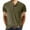 Green, variant on Mens Shirts Summer Men Short Sleeve Casual Fashion Round Neck Pullover Buttons T Shirt Blouse