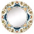 thumbnail image 2 of DESIGN ART Designart 'Mediterranean Tiles In Retro Blue VIII' Printed Abstract Tile Wall Mirror 32in.x32in., 2 of 5