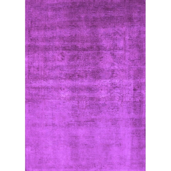 Ahgly Company Indoor Rectangle Oriental Purple Industrial Area Rugs, 8' x 10'