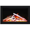 thumbnail image 2 of Smart 30” Fireplace – includes a steel trim, glass inlay, 10 piece log set with remote and cord, 2 of 2