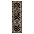 thumbnail image 5 of SAFAVIEH Easy Care Braiden Trellis Area Rug, Black/Gold, 6' x 6' Round, 5 of 10