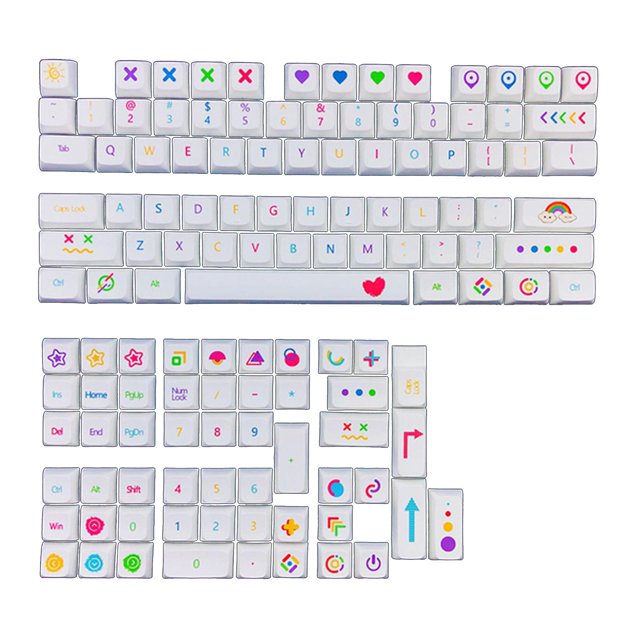 khaki ear 126 teclas/juego de teclas de sublimación de tinte, perfil Xda, Teclado mecánico, teclas Pbt
