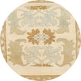 thumbnail image 1 of Ahgly Company Indoor Round Abstract Khaki Gold Abstract Area Rugs, 6' Round, 1 of 6