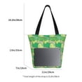 thumbnail image 3 of Pofeuu Crocodile And Bush Print Women Fashion Shoulder Handbags Top Handle Satchel Bags Tote Shoulder Shopping Bag Stylish Canvas Tote Bag, 3 of 6