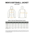 thumbnail image 6 of 33,000ft Men's Lightweight Softshell Jacket Fleece Lined Hooded Water Resistant Winter Hiking Windbreaker Jackets, 6 of 6