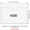 thumbnail image 2 of 60 Pack 3.5x4.7Inches Self-Adhesive Label Holder Plastic Card Holder, 2 of 8