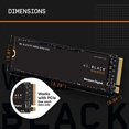 thumbnail image 5 of WD Black SN850 NVMe SSD WDS100T1X0E - SSD - 1 TB - internal - M.2 2280 - PCIe 4.0 x4 (NVMe), 5 of 9