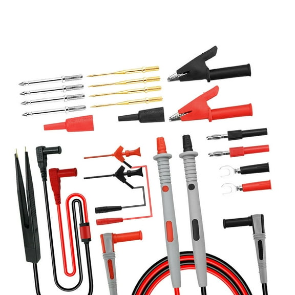 FUTUREORYY 1 Set Multimeter Test Leads Kit Assorted Color For Students Laboratory PVC