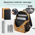 thumbnail image 5 of Aplkyhs Capybara School Backpack for Students Age 6-18 Ergonomic Padded Adjustable Shoulder Straps Large Capacity Water Resistant Bookbag for Elementary Middle High School Daily Use, 5 of 7