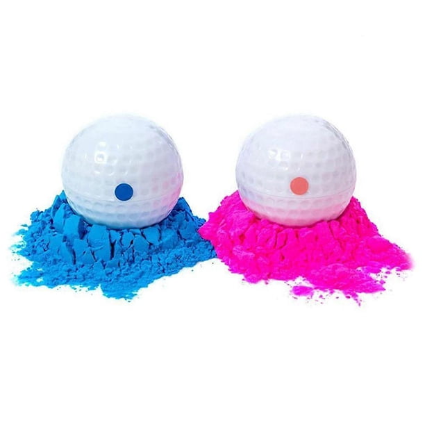 4Pcs Gender Reveal Golf Balls Baby Shower Powder Golf Balls with Powder for Birthday