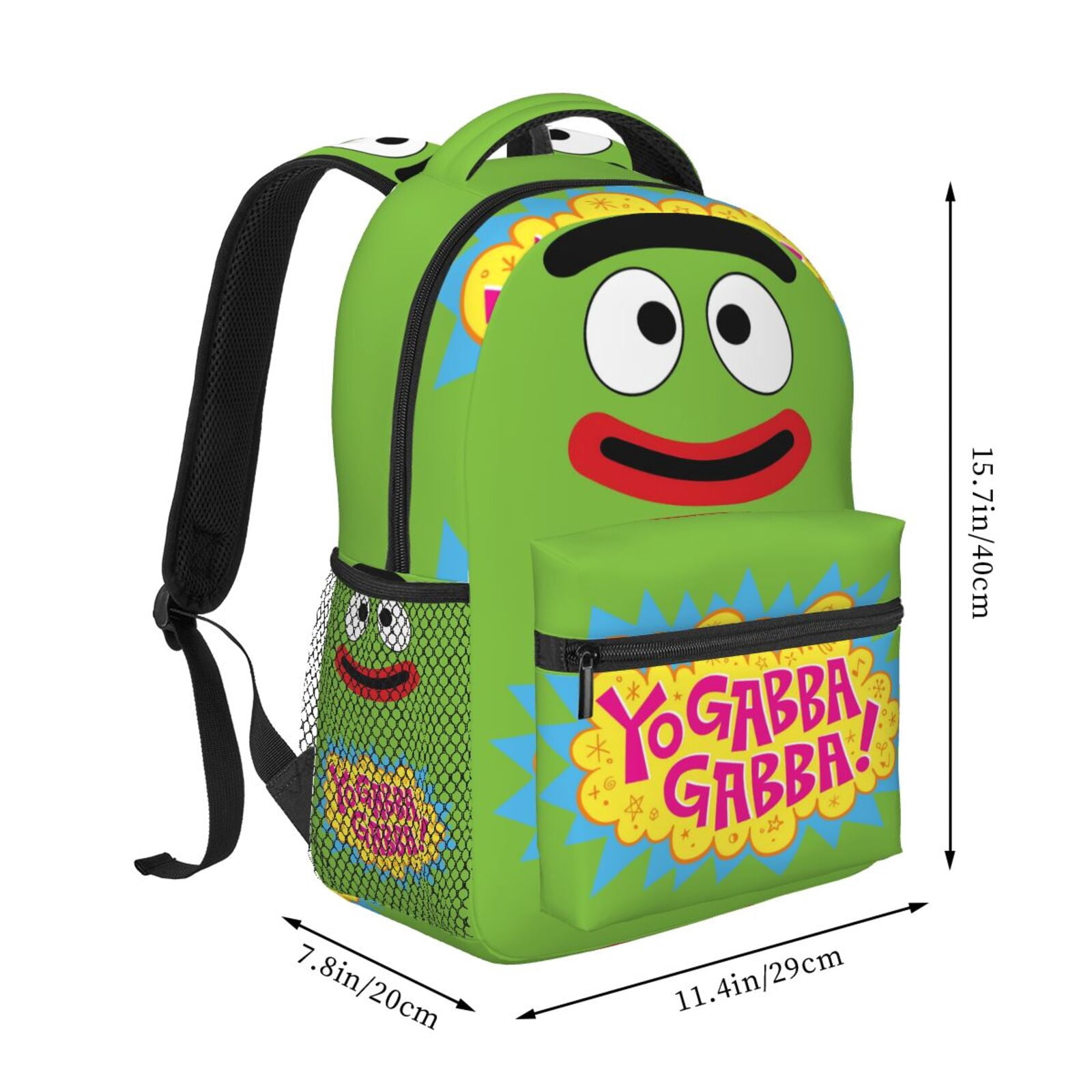 Yo Gabba Gabbaland Backpack Lightweight Bookbag Casual Daypack For Women Men Travel Laptop Bag Multifunctional Bag
