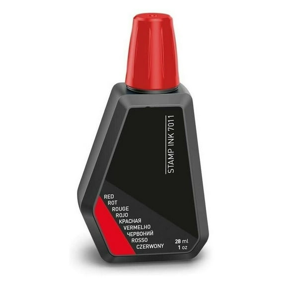 chengsi 1pcs For Trodat 7011 Back Ink 28-Ml Hygroscopic Re-Ink All Handprint Pad Red, Blue, Black, Green, Purple 5 Colors Hand Tools