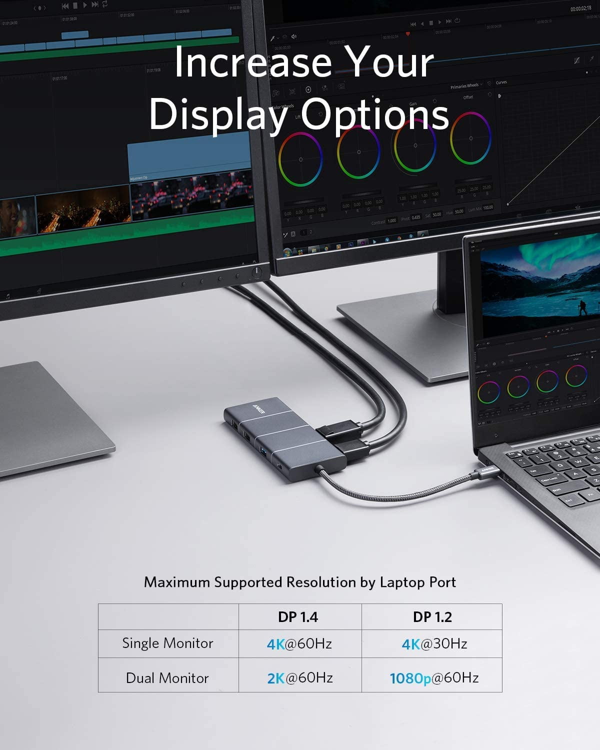 Anker USB C Hub Adapter PowerExpand 11-in-1 with 4K HDMI,100W Anker USB C Hub Adapter PowerExpand 11-in-1 with 4K HDMI,100W