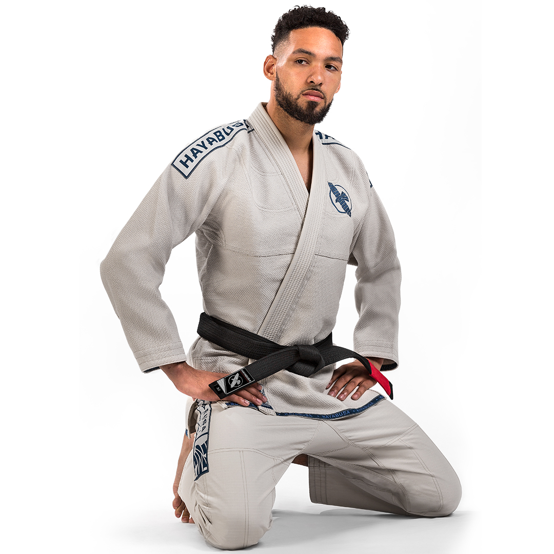 Hayabusa Lightweight Pearl Weave Jiu Jitsu Gi, Stone White A2