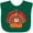 Green, variant on Inktastic Thanksgiving Turkey with Pumpkin Boys or Girls Baby Bib