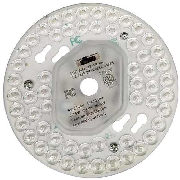 Kit de Iluminación Zhairdalstar Blanco LED para Ventilador de Techo 24 W Homologado por ETL