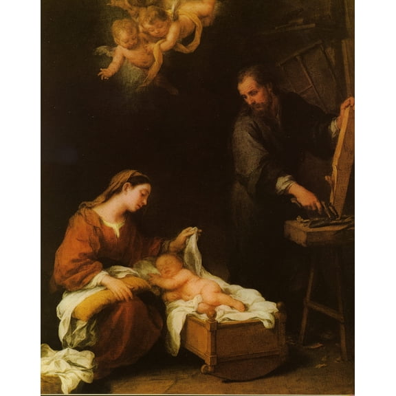 Catholic print picture - The Nativity - 8" x 10" ready to be framed
