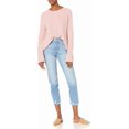 thumbnail image 3 of The Drop Womens Alice Crew-Neck Back-Slit Ribbed Pullover Sweaterpullover-Sweaters, 3 of 7