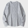 thumbnail image 4 of RongHuan Men's Sweater Crewneck Long Sleeve Pullover Casual Loose Fit Sweaters Spring Tops for Men, 4 of 6